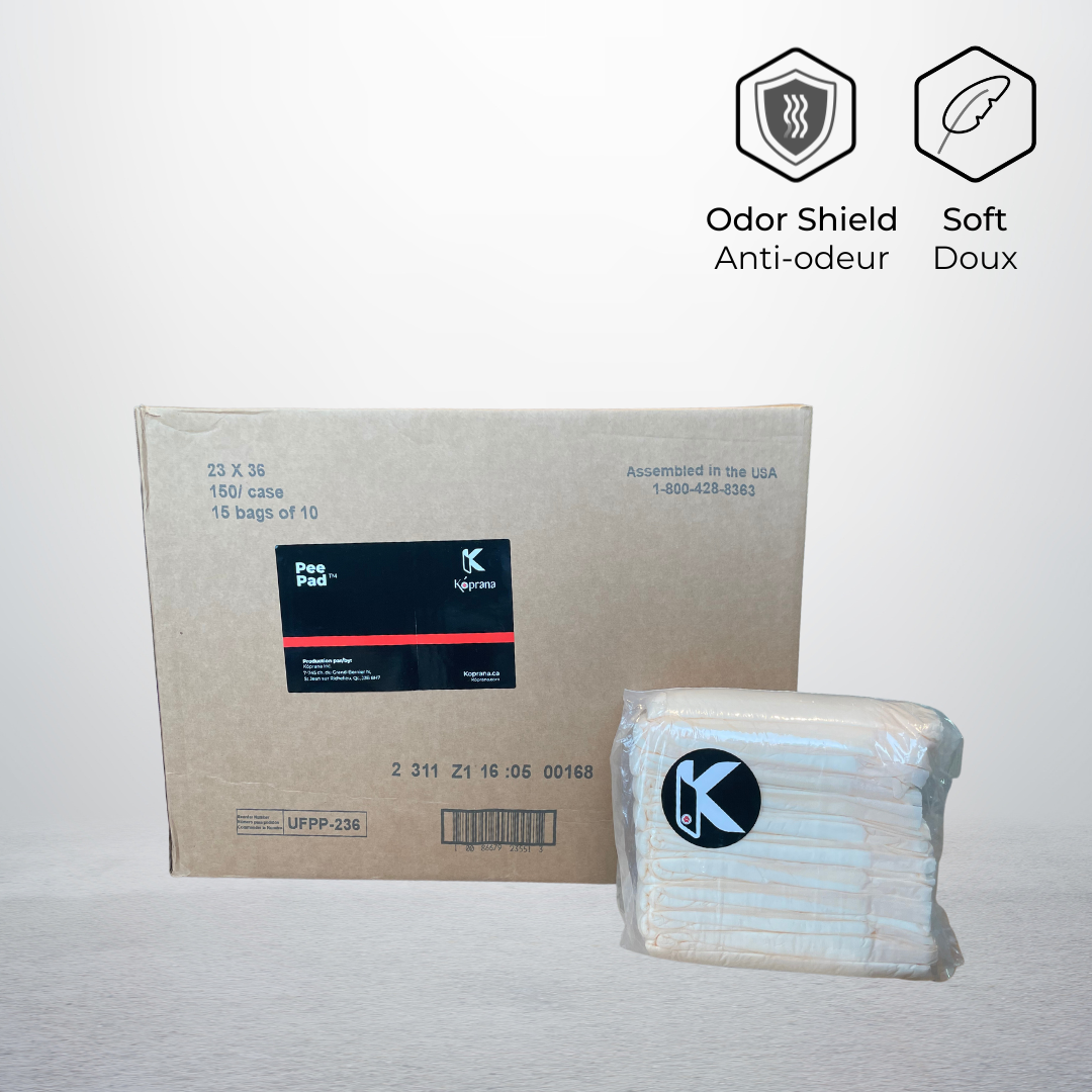 Tapis d'entrainement pour chien large Caisse 150 unités | Super Max Pee Pad™