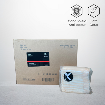 Tapis d'entrainement pour chien large Caisse 150 unités | Super Max Pee Pad™