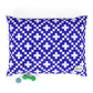 Blue Macrame Dog Bed