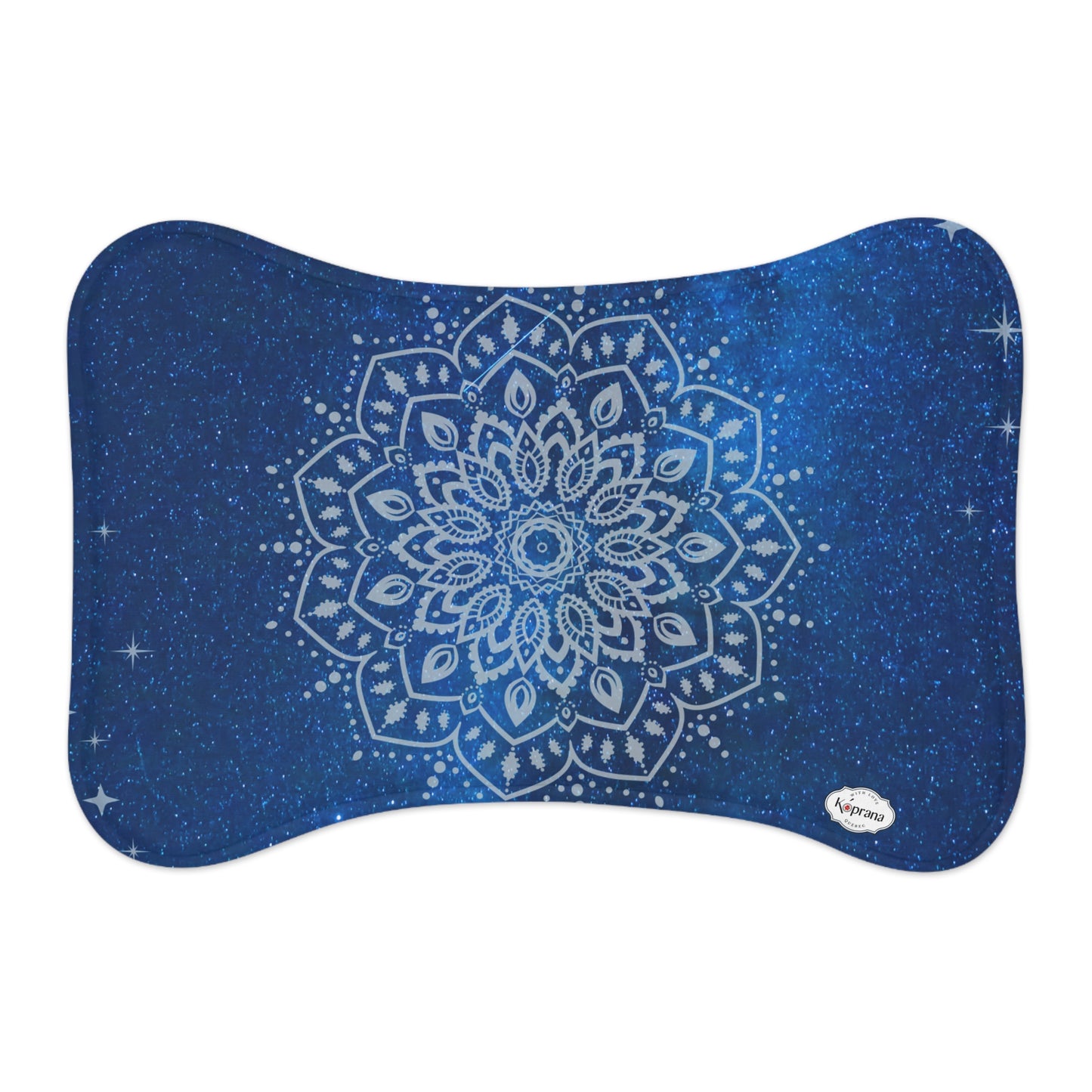 Tapis Mandala Bleu