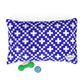 Blue Macrame Dog Bed