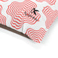 Red Flower Dog Bed